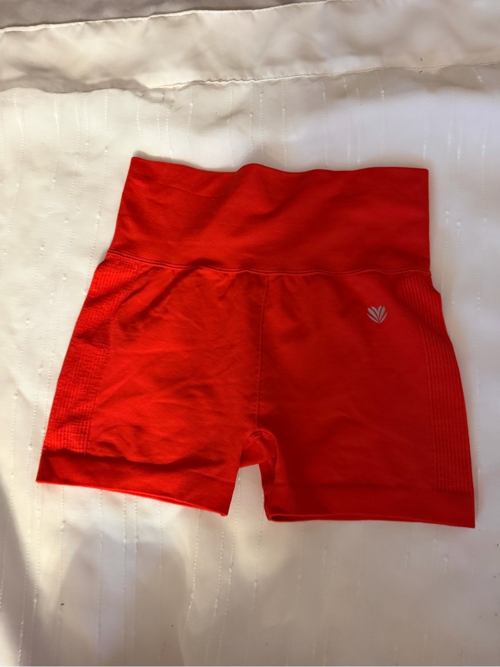 Forever 21 Red High-Waist Bike Shorts